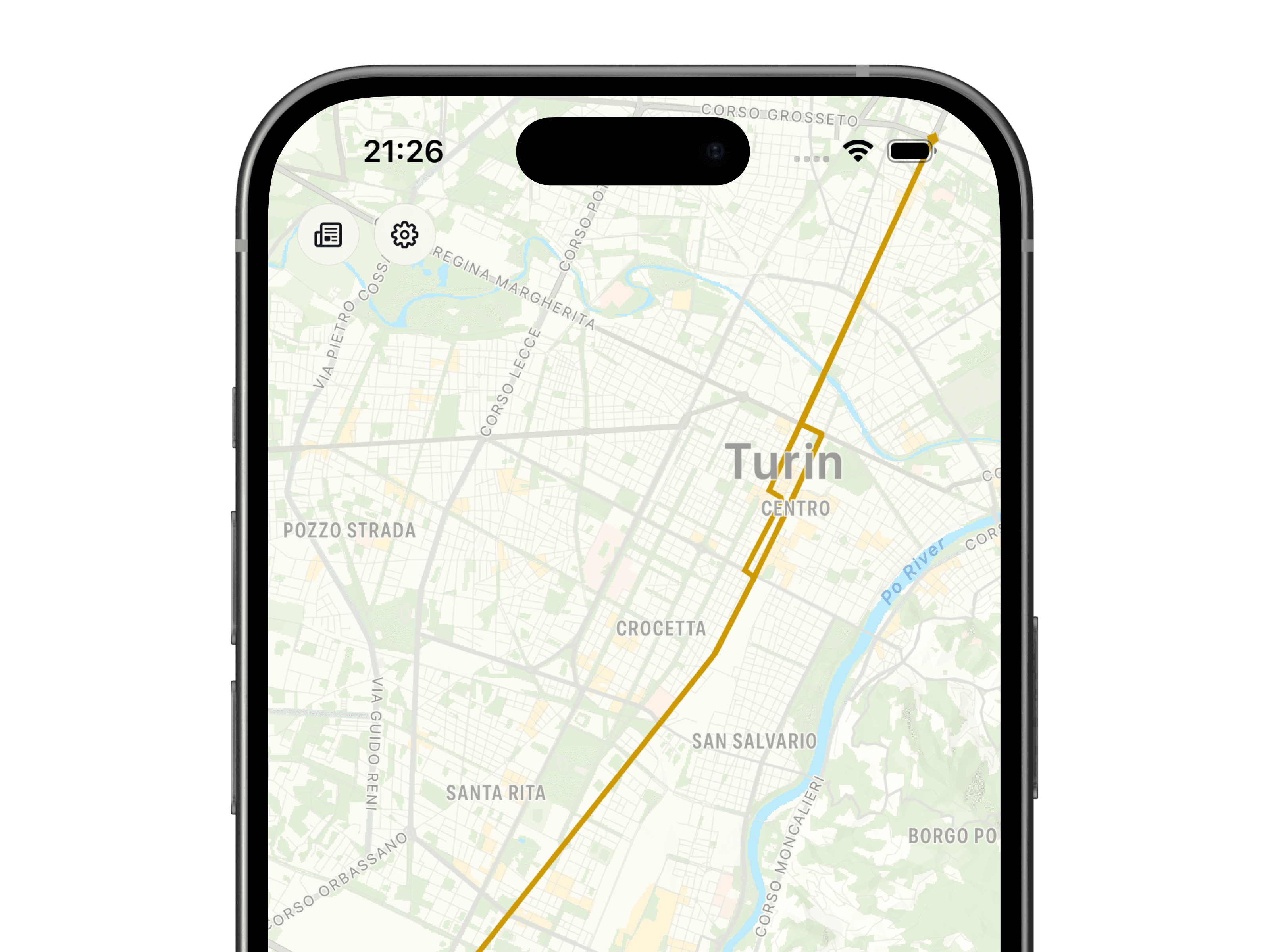 Prossimo line detail screen